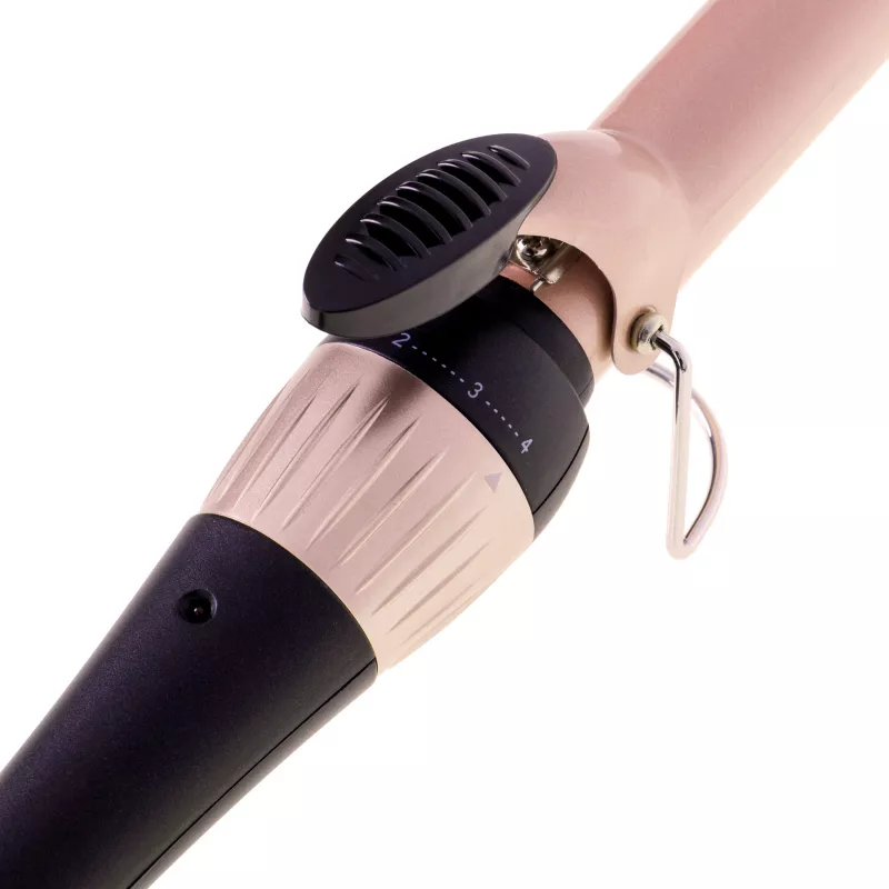 Adler AD 2117 Ferro de Ondular com Sistema de Aquecimento Cerâmico, Cilindro 25 mm, 200 °C, 45 W, Preto/Rosa