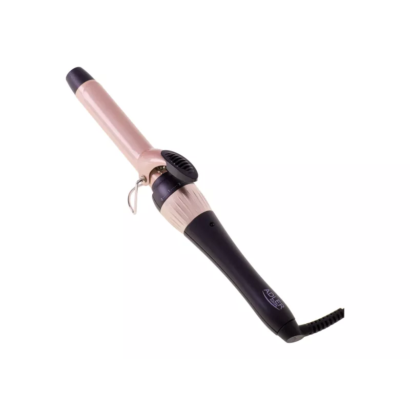 Adler AD 2117 Ferro de Ondular com Sistema de Aquecimento Cerâmico, Cilindro 25 mm, 200 °C, 45 W, Preto/Rosa
