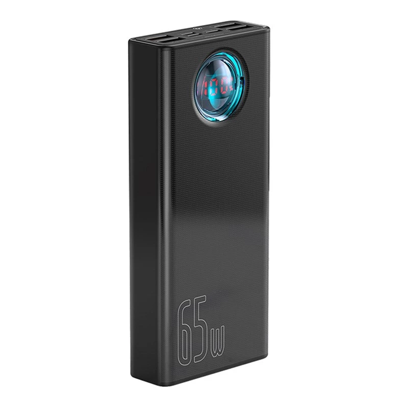 Baseus Amblight Powerbank 30000mAh, 4xUSB, USB-C, 65W, Preto