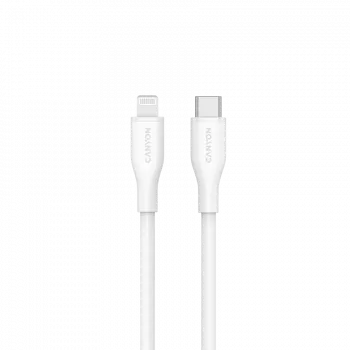 Canyon CLNM60SC10 cabo USB-C para Lightning 1m 60W MFi silicone branco