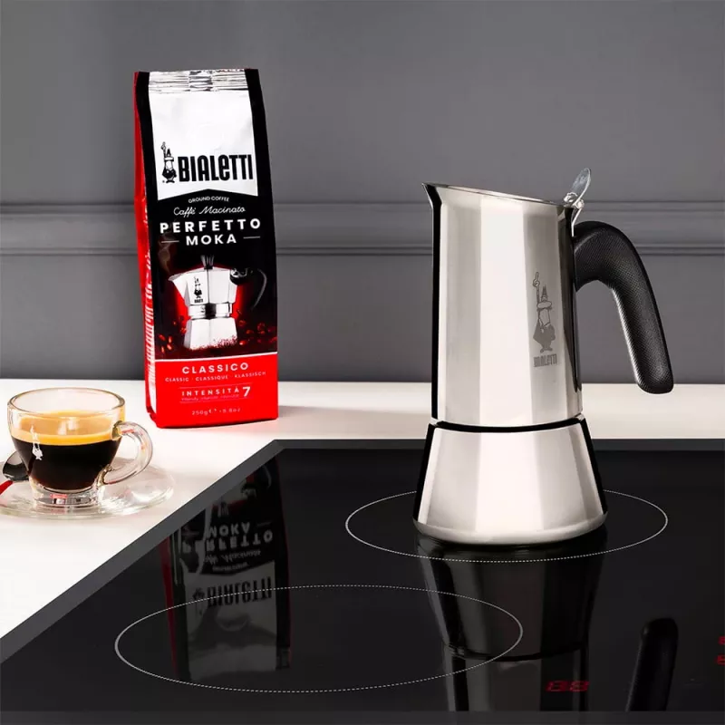 Bialetti Venus cafeteira de fogão espresso 4 chávenas 170 ml aço inoxidável