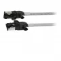 Synergy21 cabo patch RJ45, CAT6A 500 MHz, 0,25 m, cinzento, S/FTP, slimline redondo d=4,5 mm, TPE/LSZH (Superflex), AWG28, com fichas CAT7, ficha rotativa