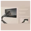Equip suporte de mesa para monitor 17-32 polegadas braço único mola a gás 9 kg preto