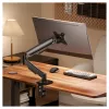 Equip suporte de mesa para monitor 17-32 polegadas braço único mola a gás 9 kg preto