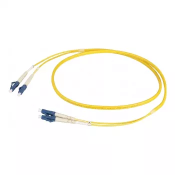 EFB-Elektronik cabo patch de fibra ótica duplex LC-LC 9/125µm OS2 LSZH amarelo 1,5m