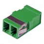 EFB-ELEKTRONIK acoplador de fibra ótica LC Duplex OM5, numa só peça, sem flange, verde-lima, ferrolho cerâmico
