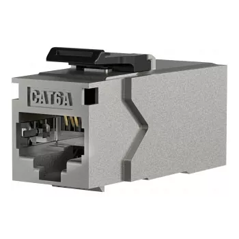 EFB módulo adaptador keystone RJ45 STP Cat.6A 90° zamac 40mm