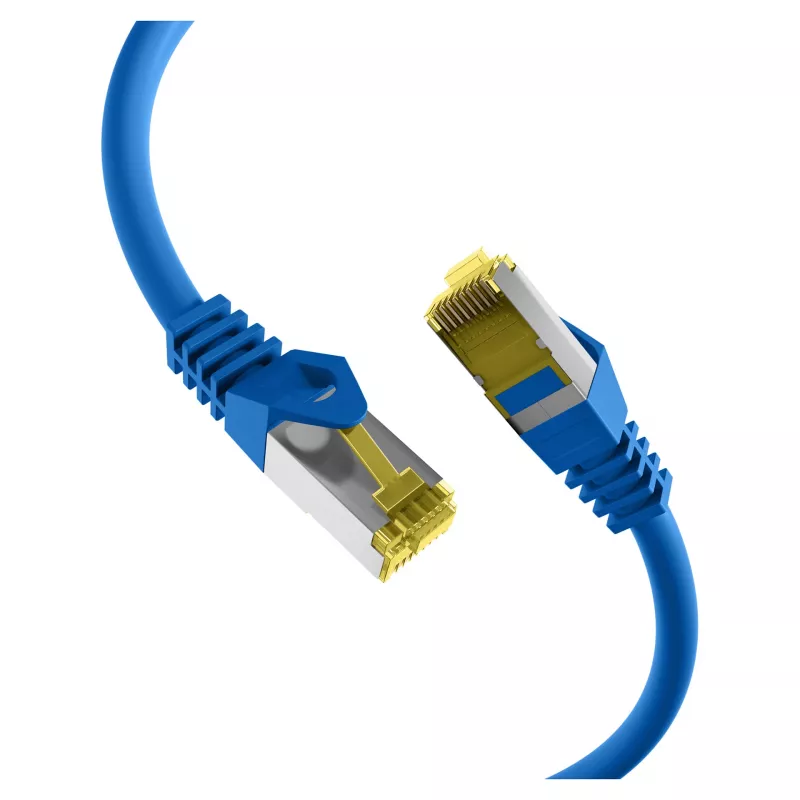 EFB cabo patch RJ45 Cat.6A S/FTP LSZH cabo bruto Cat.7 azul 0,15m