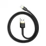 Baseus Cafule cabo Lightning para USB-A 1m preto/dourado