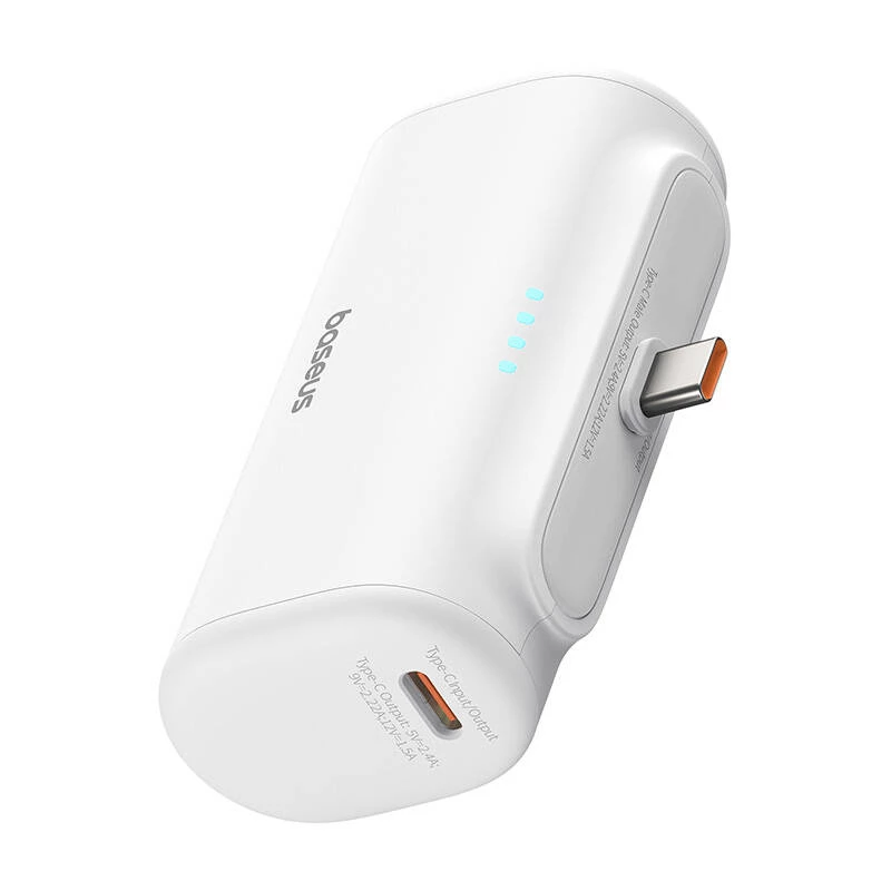 Baseus Compact 5000mAh 20W power bank USB-C branco