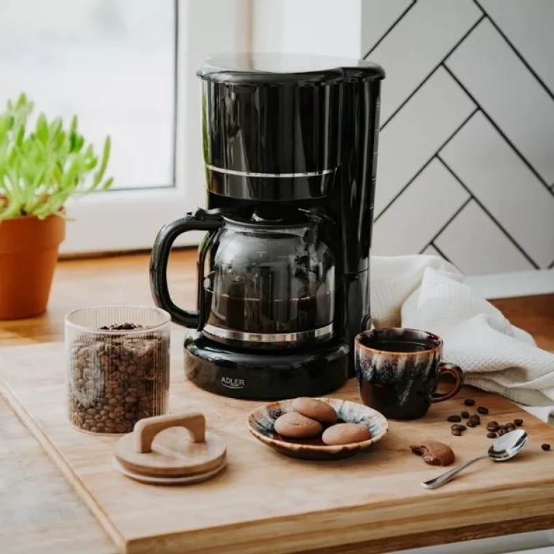 Adler AD 4383 máquina de café 1,5 L, preto