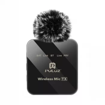 Microfone sem fios PULUZ PU648B (USB-C) - Microfone lavalier profissional com cancelamento de ruído ENC, alcance de 10 m, bateria de 12 h