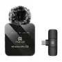 PULUZ PU648B microfone de lapela sem fios (USB-C)