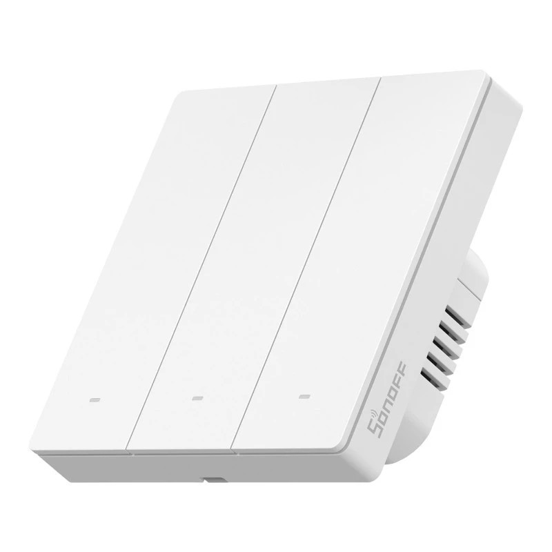 Interruptor de parede inteligente WiFi Matter SONOFF M5-3C-86W (3 canais) branco