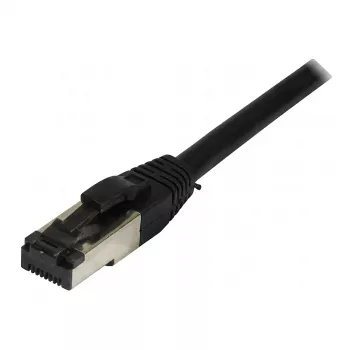 Cabo de rede RJ45 Synergy21, CAT8.1 2000MHz, 0,25m, preto, S-STP (S/FTP), TPE/LSZH (SuperFlex), AWG26