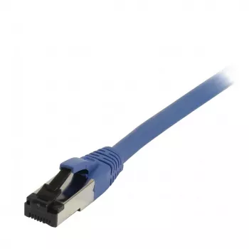 Cabo de rede RJ45 Synergy21, CAT8.1 2000MHz, 0,5m, azul, S/FTP, TPE/LSZH (SuperFlex), AWG26