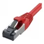 Cabo de rede RJ45 Synergy21, CAT8.1 2000MHz, 0,15m, vermelho, S-STP (S/FTP), TPE/LSZH (SuperFlex), AWG26