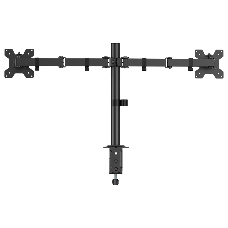 Suporte de secretária Equip para dois monitores 17-32 polegadas 360° articulado 10 kg preto