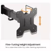 Suporte de secretária Equip para dois monitores 17-32 polegadas 360° articulado 10 kg preto