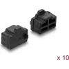 Tampas antipoeira Delock RJ45 10 peças silicone preto (87547)