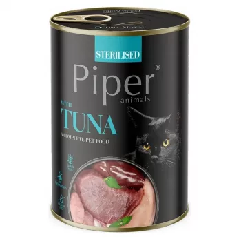 DOLINA NOTECI Piper Sterilised com atum comida húmida para gatos 400 g