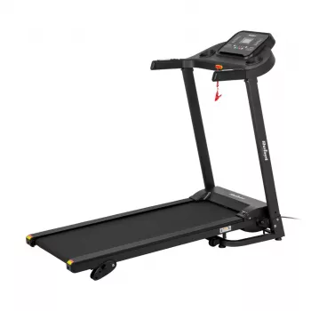 Passadeira elétrica dobrável REBEL ACTIVE RBA-1001 com ecrã LCD, 12 programas, 12 km/h, prateado/preto