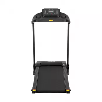 Passadeira elétrica dobrável REBEL ACTIVE RBA-1001 com ecrã LCD, 12 programas, 12 km/h, prateado/preto