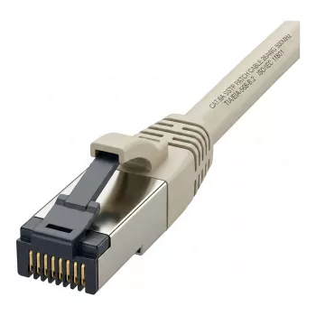 Synergy21 Cabo de Rede RJ45, CAT8.1 2000MHz, 1,0m, Cinzento, S-STP (S/FTP), TPE/LSZH (SuperFlex), AWG26