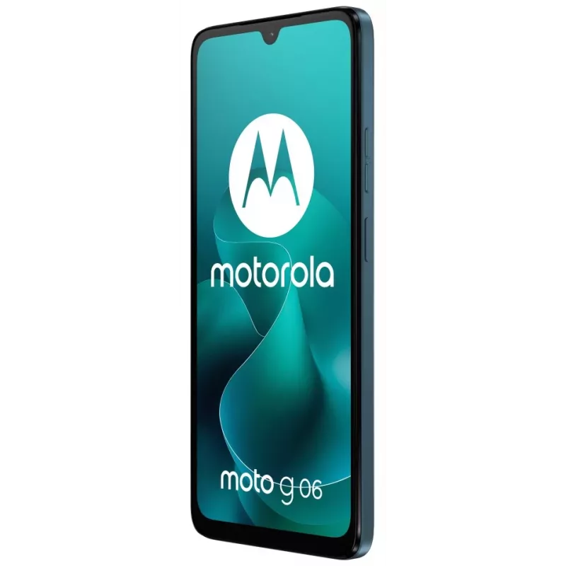 Motorola G06 Tapestry 4/64GB Smartphone, ecrã de 6,88 polegadas, câmara de 50MP, Dual SIM, 4G LTE, Tapestry Blue
