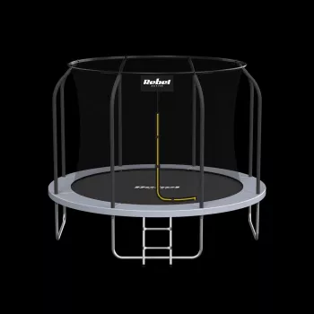 REBEL Active Trampolim PRO 10ft/305 cm com Rede de Segurança, Preto/Azul