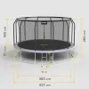 REBEL Active Trampolim PRO 14ft/427 cm com Rede de Segurança e Escada