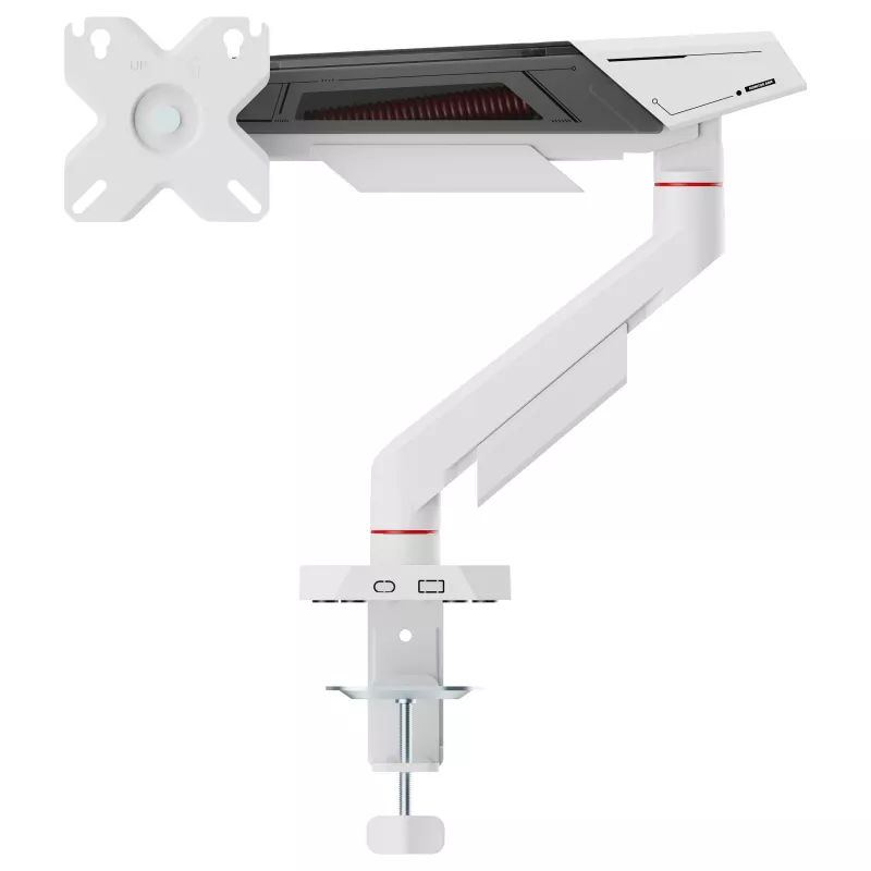 Equip Suporte de Mesa para Ecrãs de 17-40 Polegadas, Rotação 360°, 12 kg, Preto/Branco