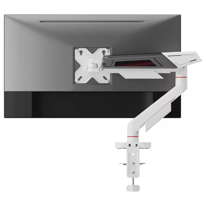 Equip Suporte de Mesa para Ecrãs de 17-40 Polegadas, Rotação 360°, 12 kg, Preto/Branco