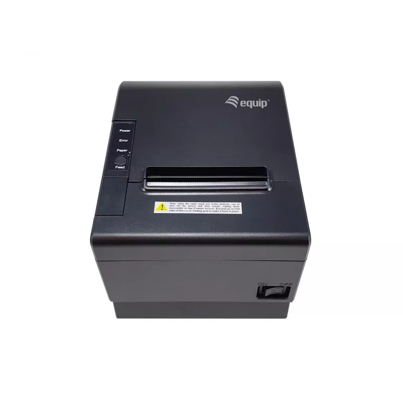 Equip impressora térmica 58/80mm para talões POS com cortador automático, USB/Bluetooth/WiFi/ligação de gaveta de dinheiro, preto