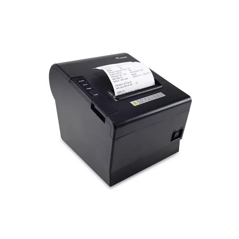 Equip impressora térmica 58/80mm para talões POS com cortador automático, USB/Bluetooth/WiFi/ligação de gaveta de dinheiro, preto