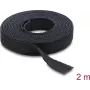 Rolo de fita adesiva Delock preto L 2 m x L 13 mm (19030)
