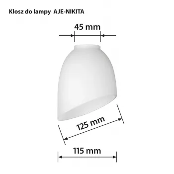 Abajur Activejet Nikita branco tecido têxtil cilíndrico E27 300mm