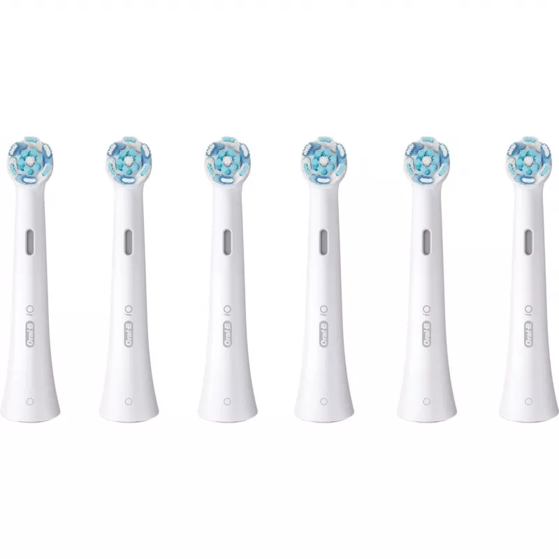Cabeças de escova Oral-B iO Ultimate Clean branco, 6 unid. cabeças de escova de dentes de substituição