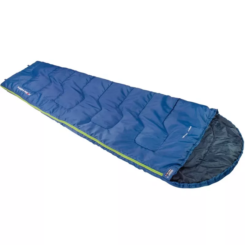 Saco-cama semi-retangular High Peak Easy Travel azul 20090