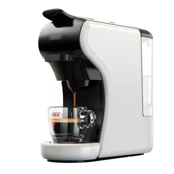 Máquina de café de cápsulas 4 em 1 HiBREW H1A, branca, 19 Bar, 1450 W, 0,6 L