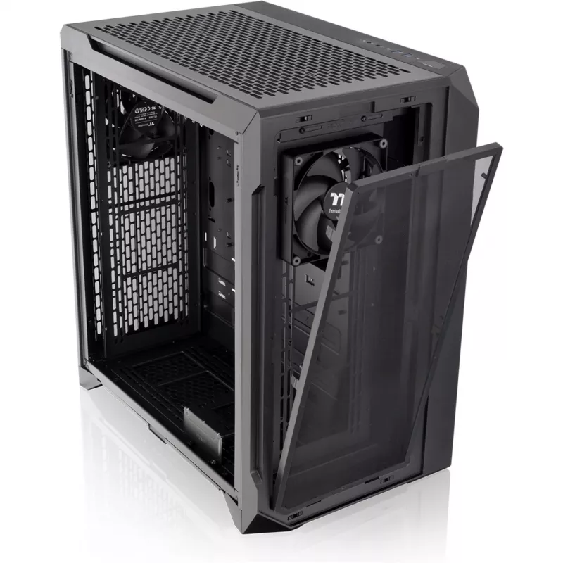 Caixa Thermaltake CTE C700 Air Mid Tower E-ATX com painel em vidro temperado preta