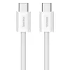 Cabo de dados Baseus Superior USB C para USB C 1 m 30 W branco