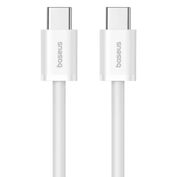 Cabo de dados Baseus Superior USB C para USB C 1 m 30 W branco