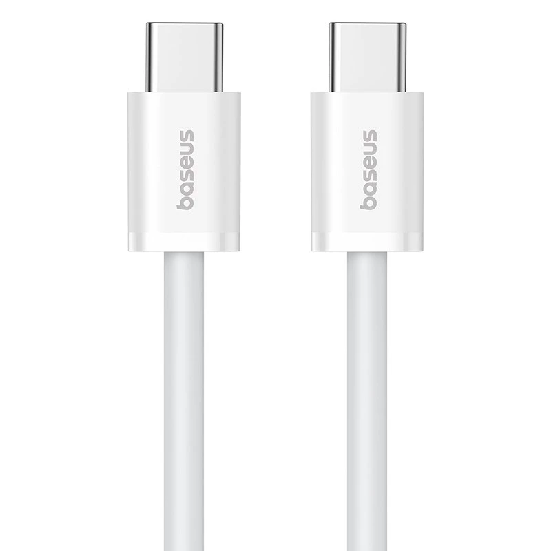 Cabo de dados Baseus Superior USB C para USB C 1 m 30 W branco