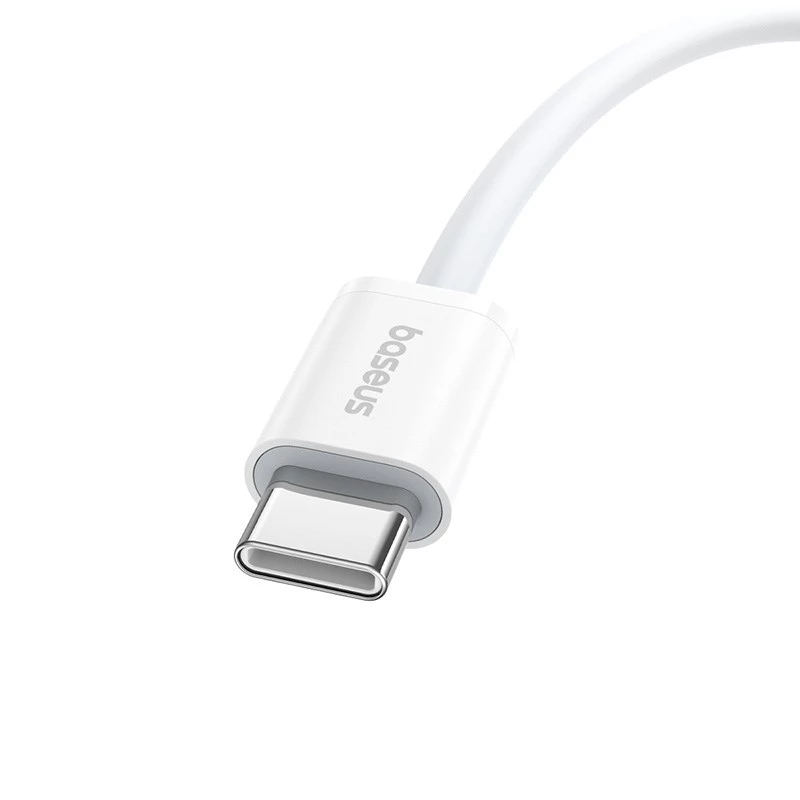 Cabo de dados Baseus Superior USB C para USB C 1 m 30 W branco