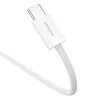Cabo de dados Baseus Superior USB C para USB C 1 m 30 W branco