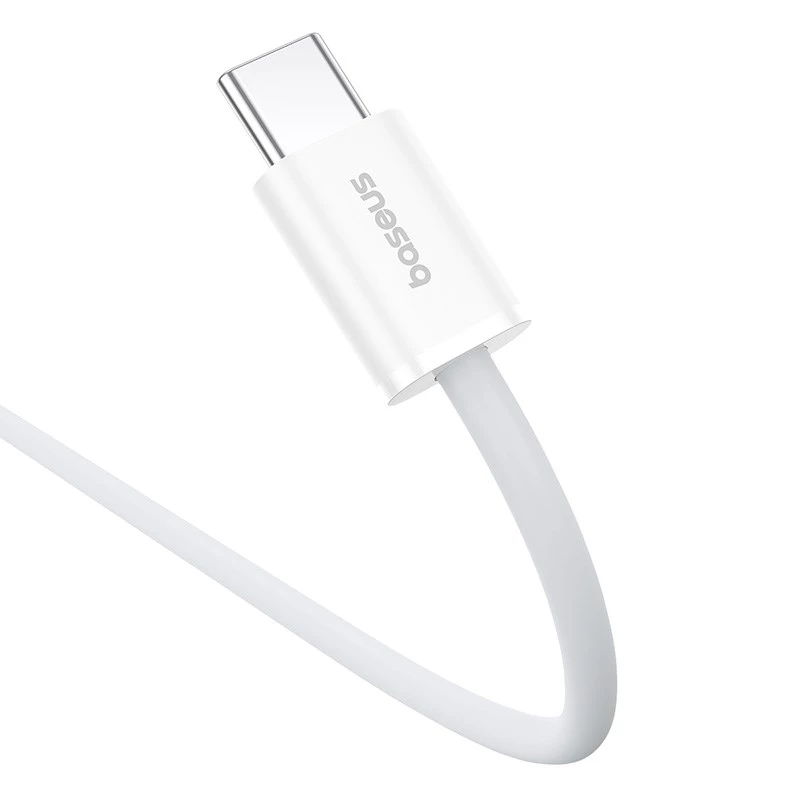 Cabo de dados Baseus Superior USB C para USB C 1 m 30 W branco