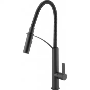 Torneira de cozinha DEANTE Gerbera com chuveiro extensível, preto mate