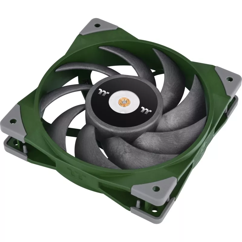 Ventoinha para radiador Thermaltake TOUGHFAN 12 Racing Green de alta pressão estática 120mm pack único