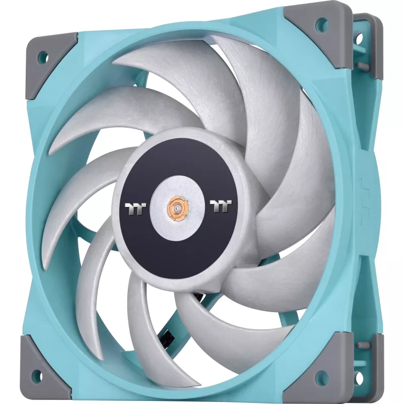 Ventoinha para radiador Thermaltake TOUGHFAN 12 Turquoise de alta pressão estática 120mm pack único
